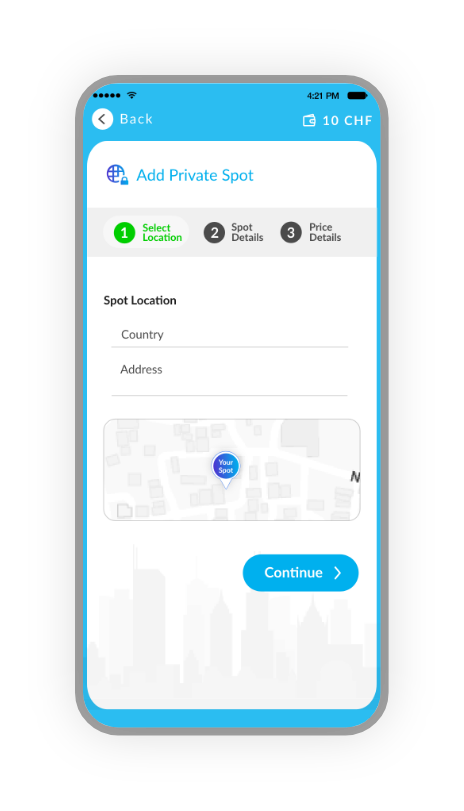 Create private spot - spotiz