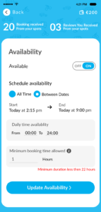 Spot availability - spotiz